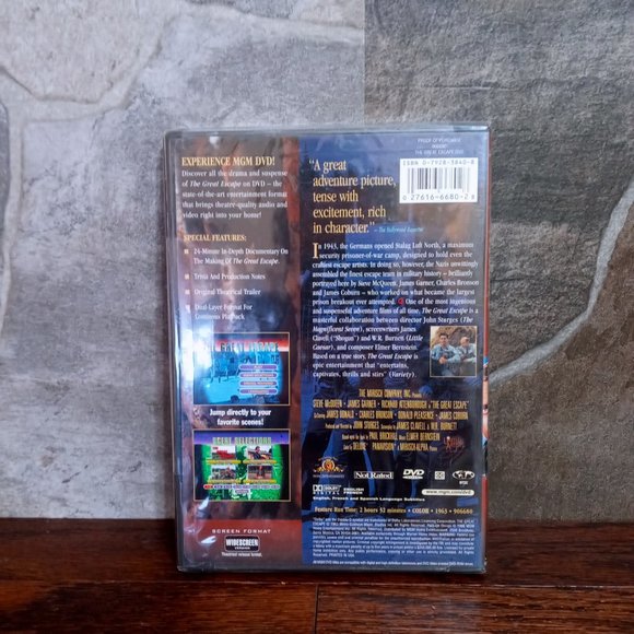 The Great Escape Steve McQueen DVD New - Picture 3 of 7